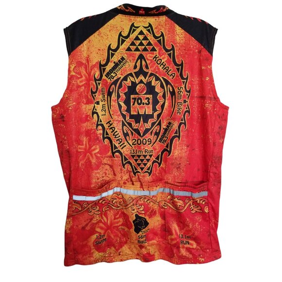 Ironman Triathlon 70.3 Kohala Coast Hawaii Cycling Tank Top Jersey Size Large - Picture 3 of 10